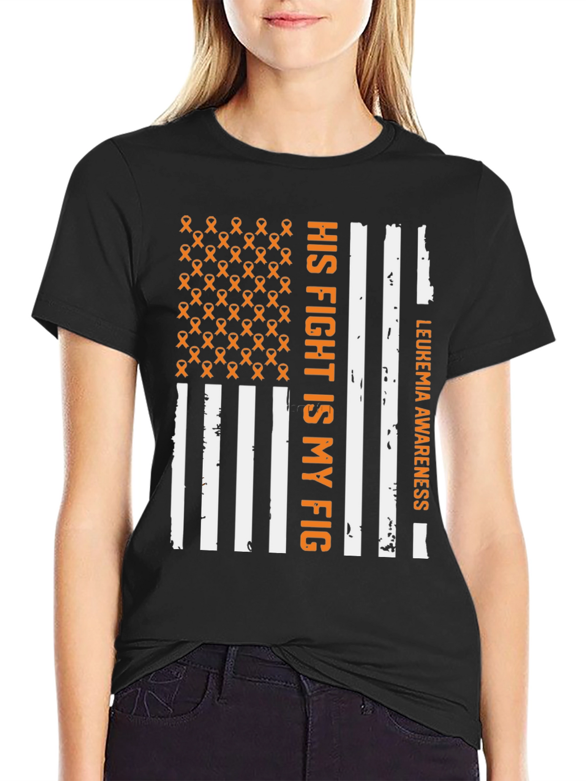 Leukemia Awareness T-Shirt - His Fight is My Fight