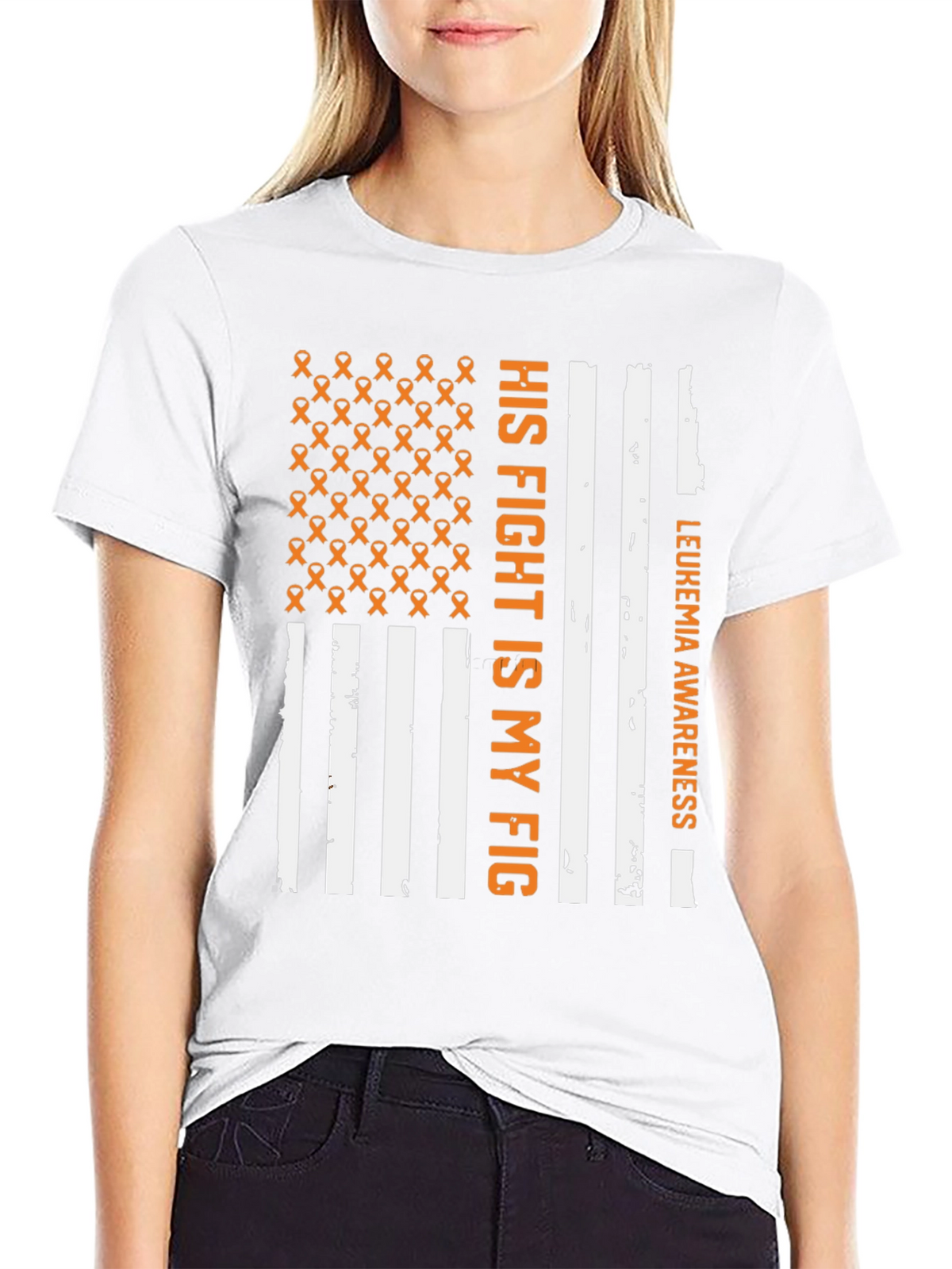 Leukemia Awareness T-Shirt - His Fight is My Fight