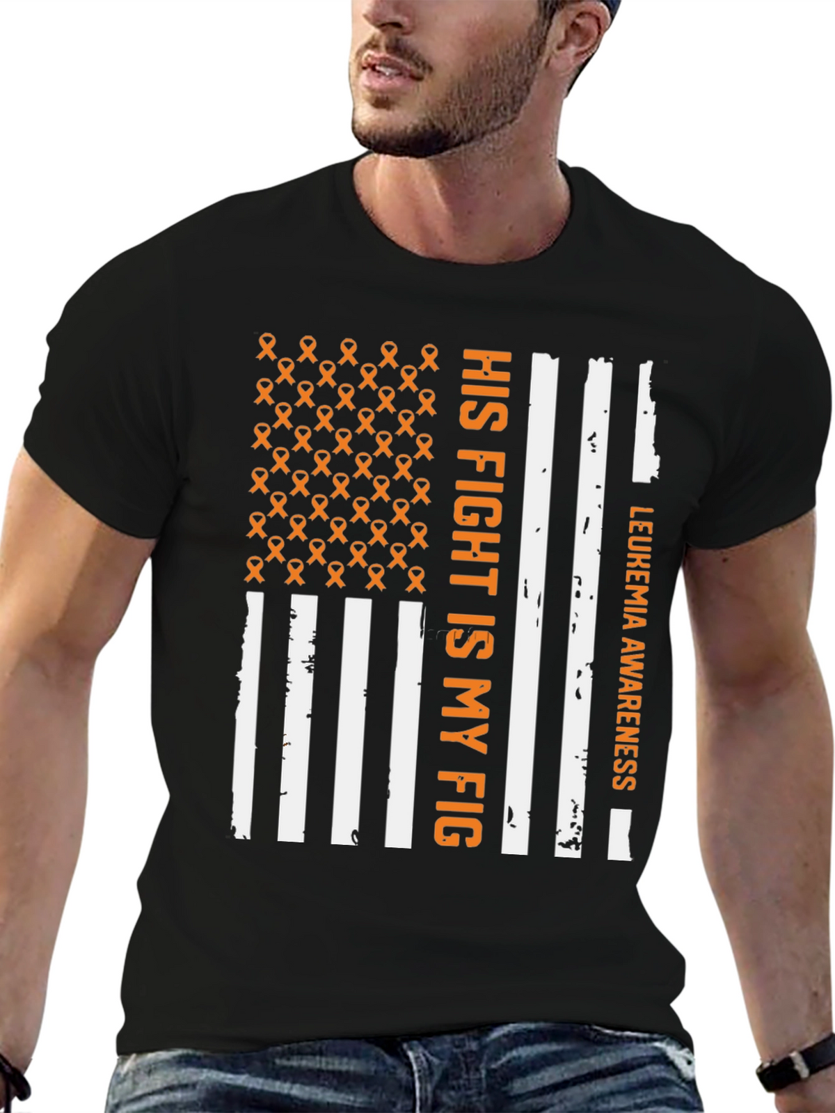 Leukemia Awareness T-Shirt - His Fight is My Fight