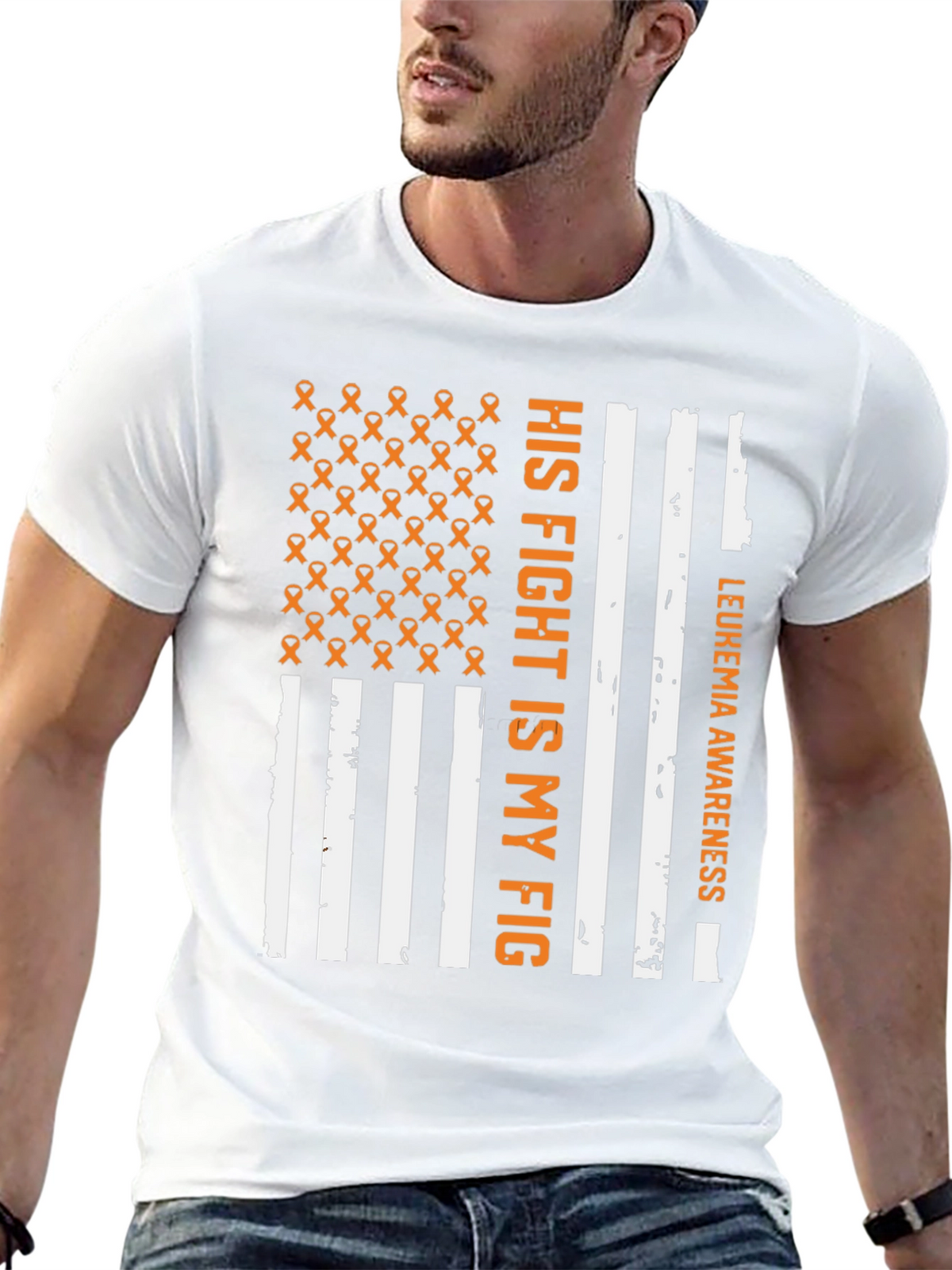 Leukemia Awareness T-Shirt - His Fight is My Fight