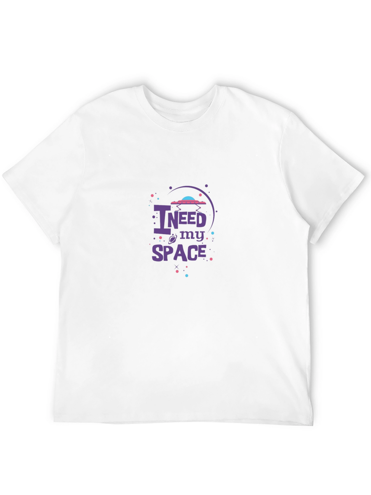 I Need My Space Black Graphic Tee