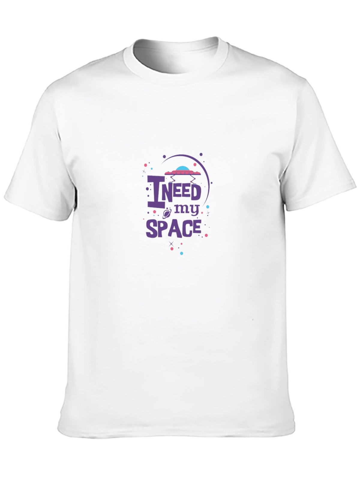 I Need My Space Black Graphic Tee
