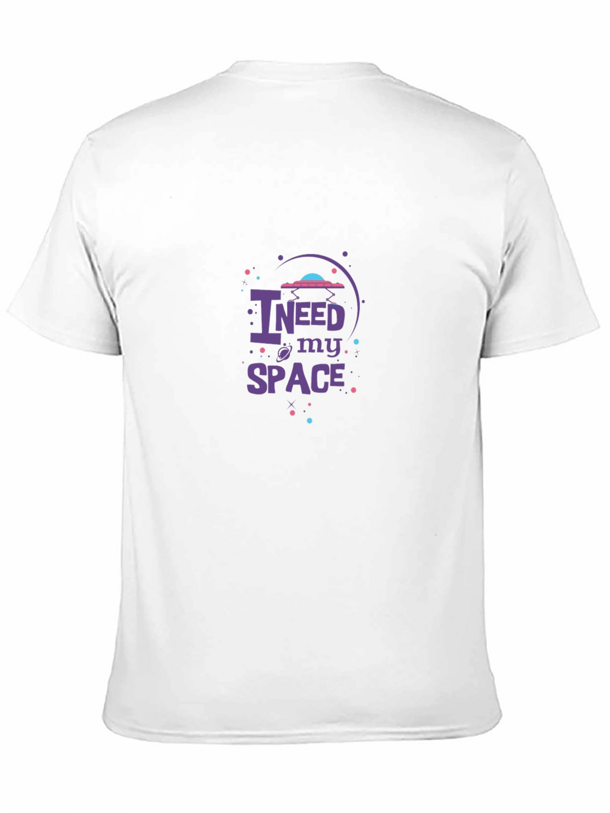 I Need My Space Black Graphic Tee