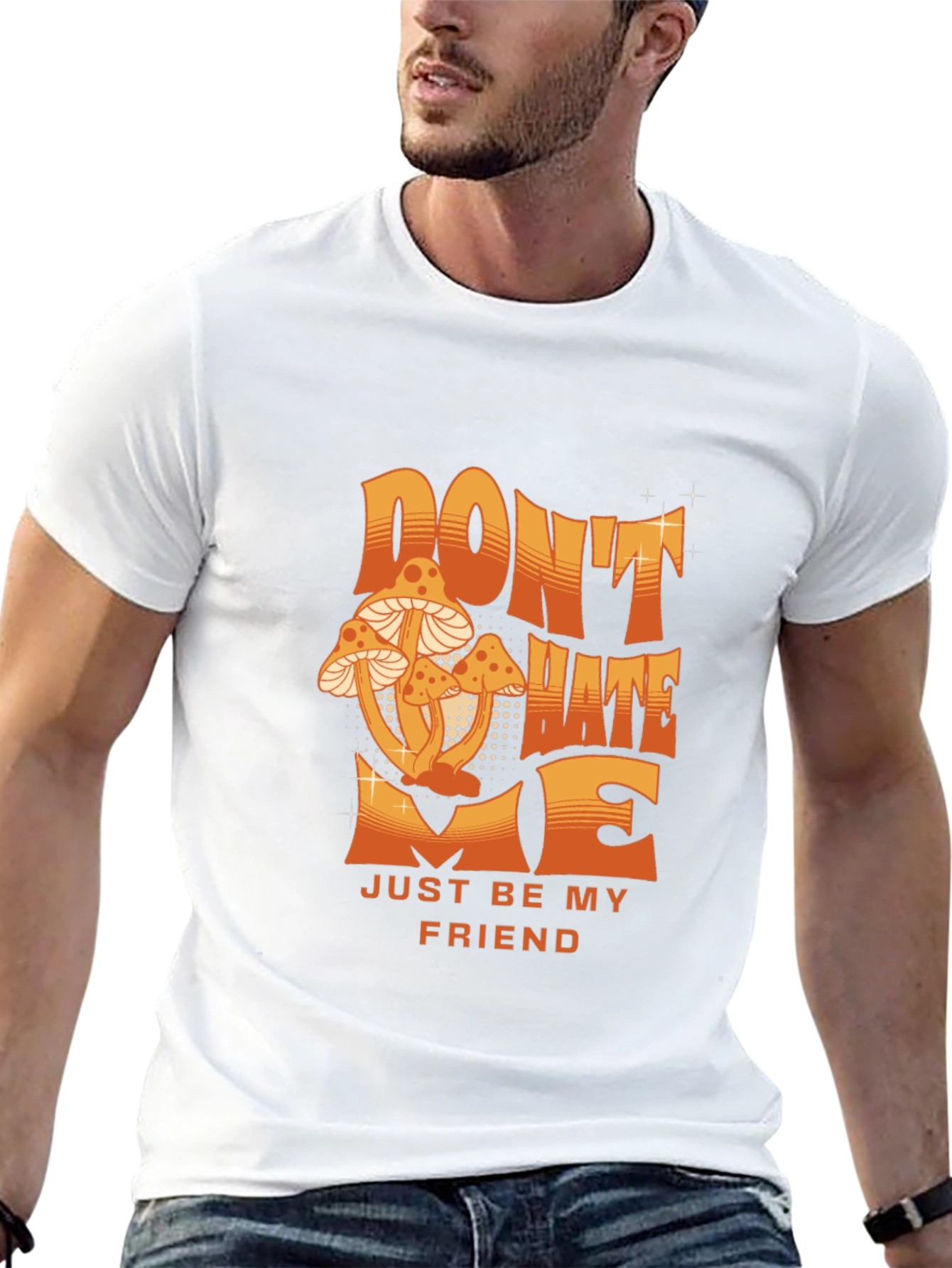 Dont Hate Me Mushroom Graphic Tee