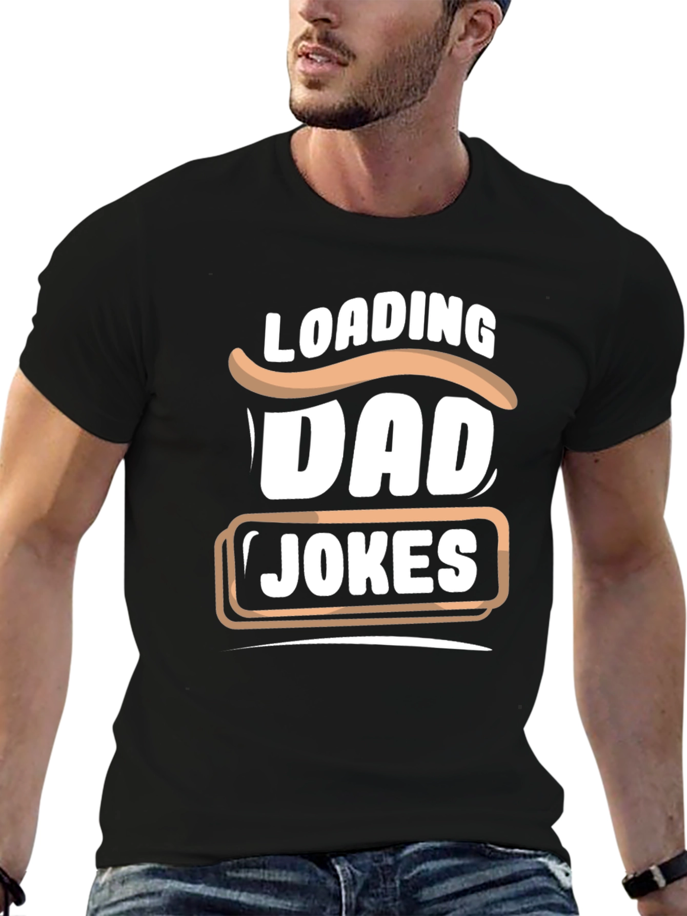 Dad Jokes Loading T-Shirt - Funny Fathers Day Gift