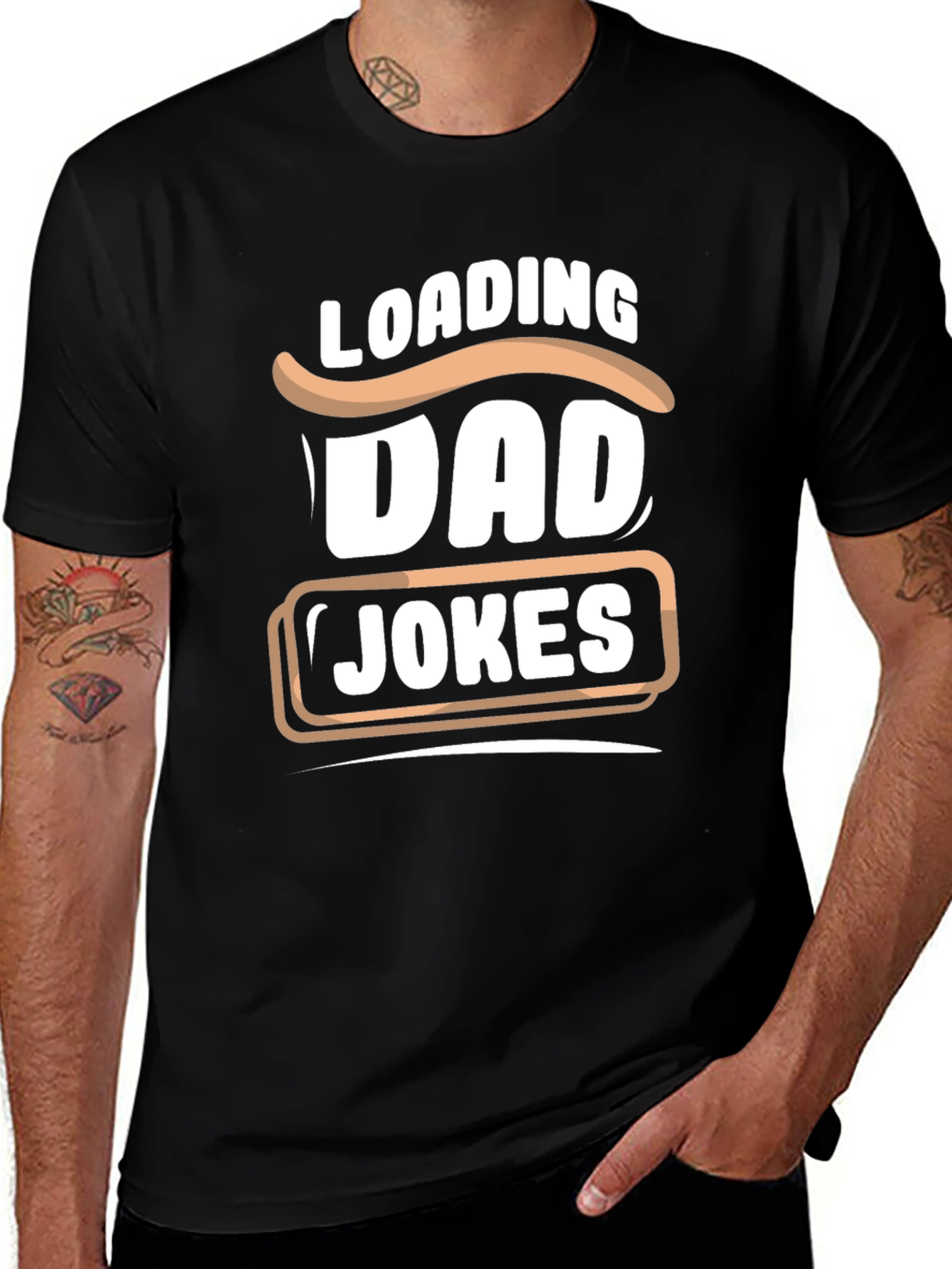 Dad Jokes Loading T-Shirt - Funny Fathers Day Gift