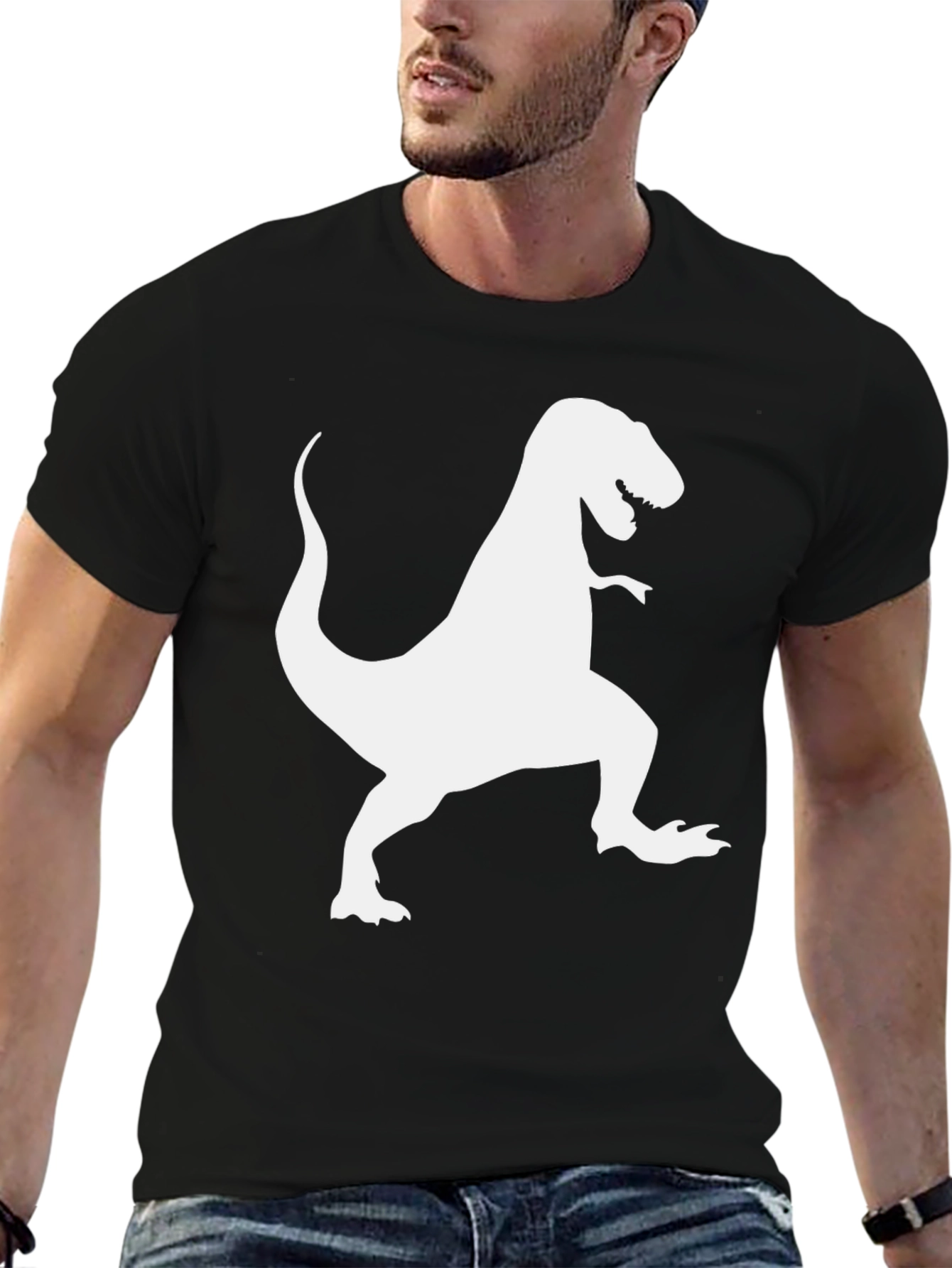 T-Rex Graphic Tee - Black Short Sleeve
