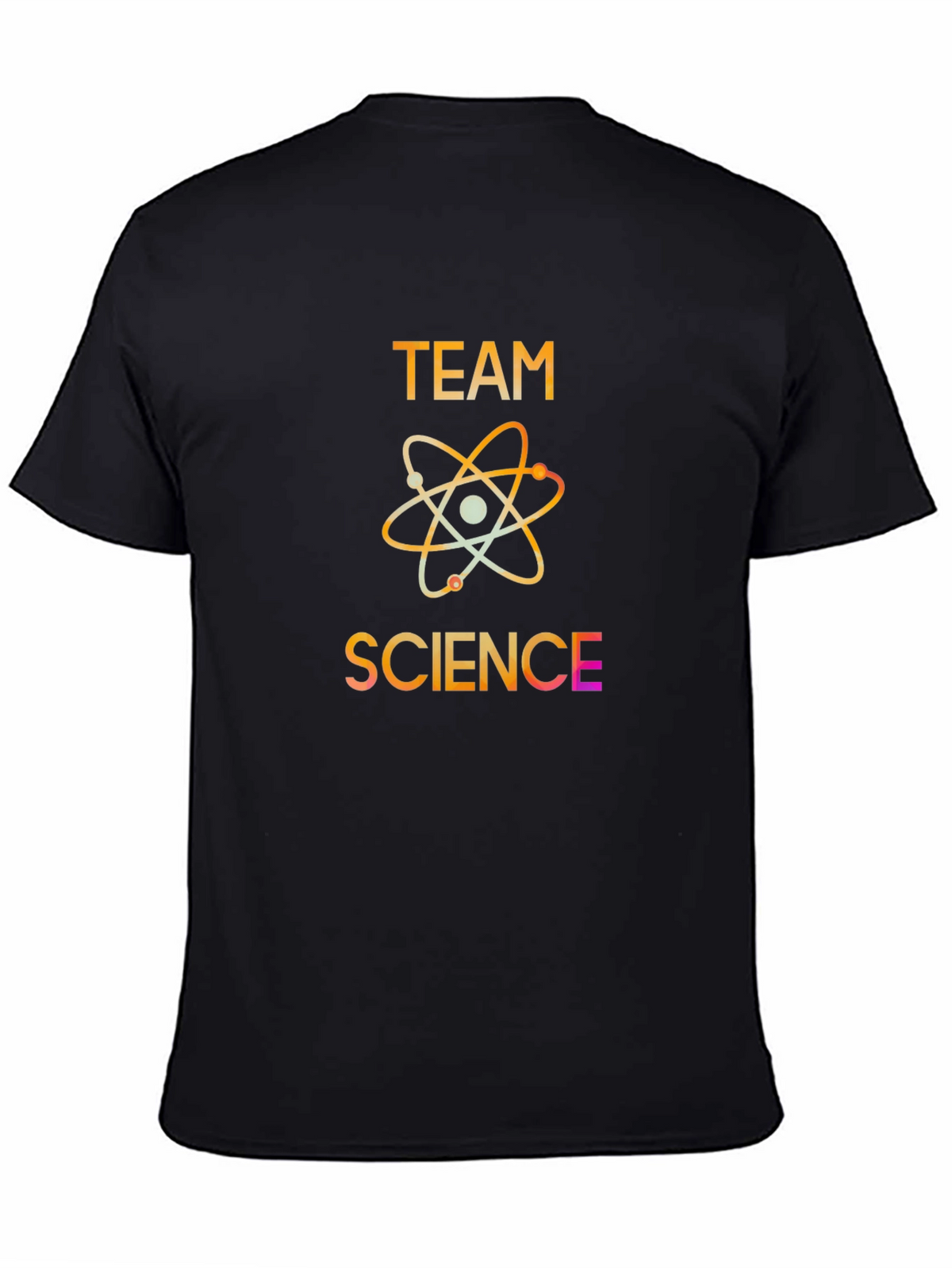 Team Science Graphic Print Black T-Shirt