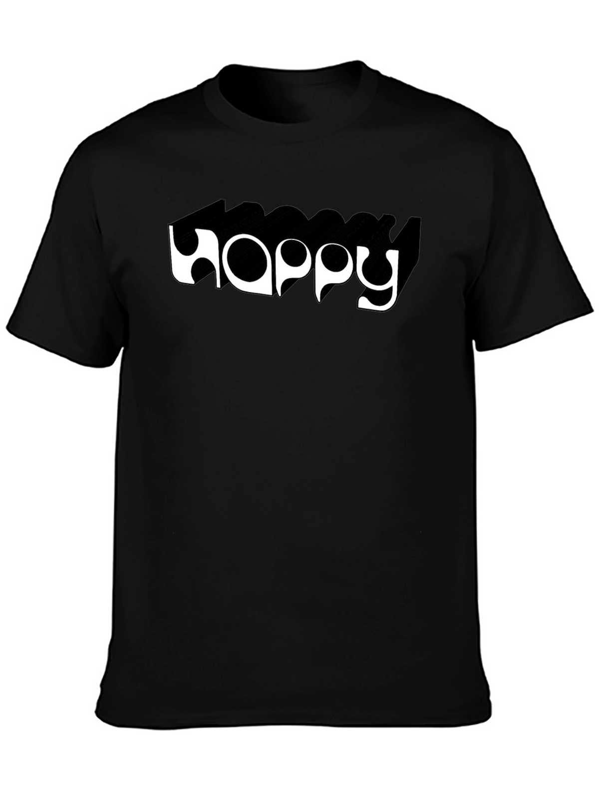 Happy Graphic Tee - Black