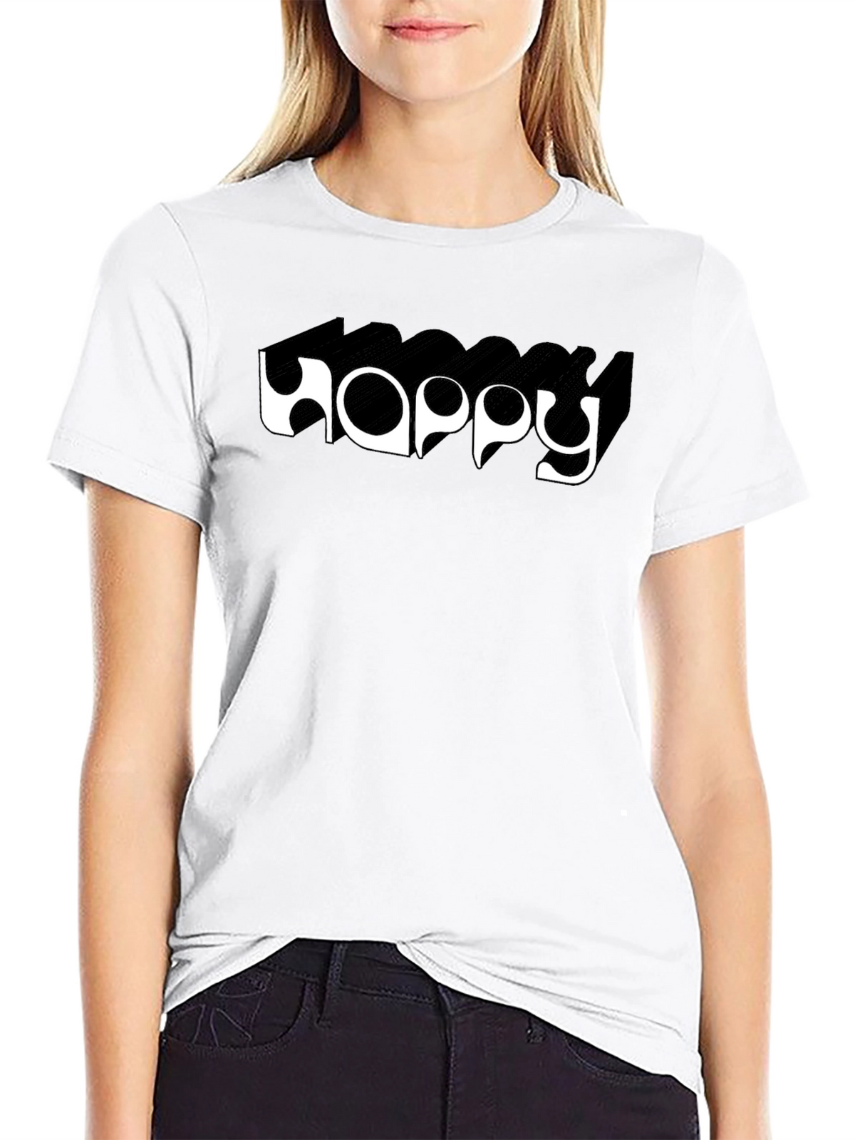 Happy Graphic Tee - Black