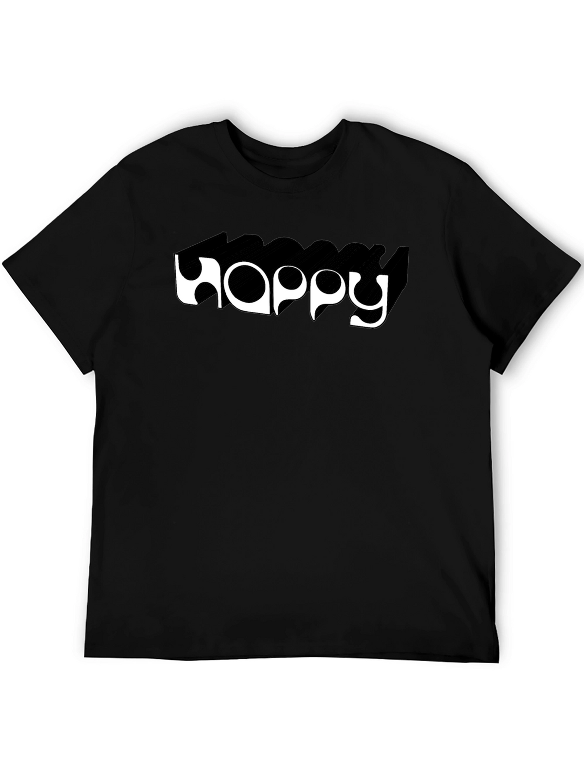 Happy Graphic Tee - Black