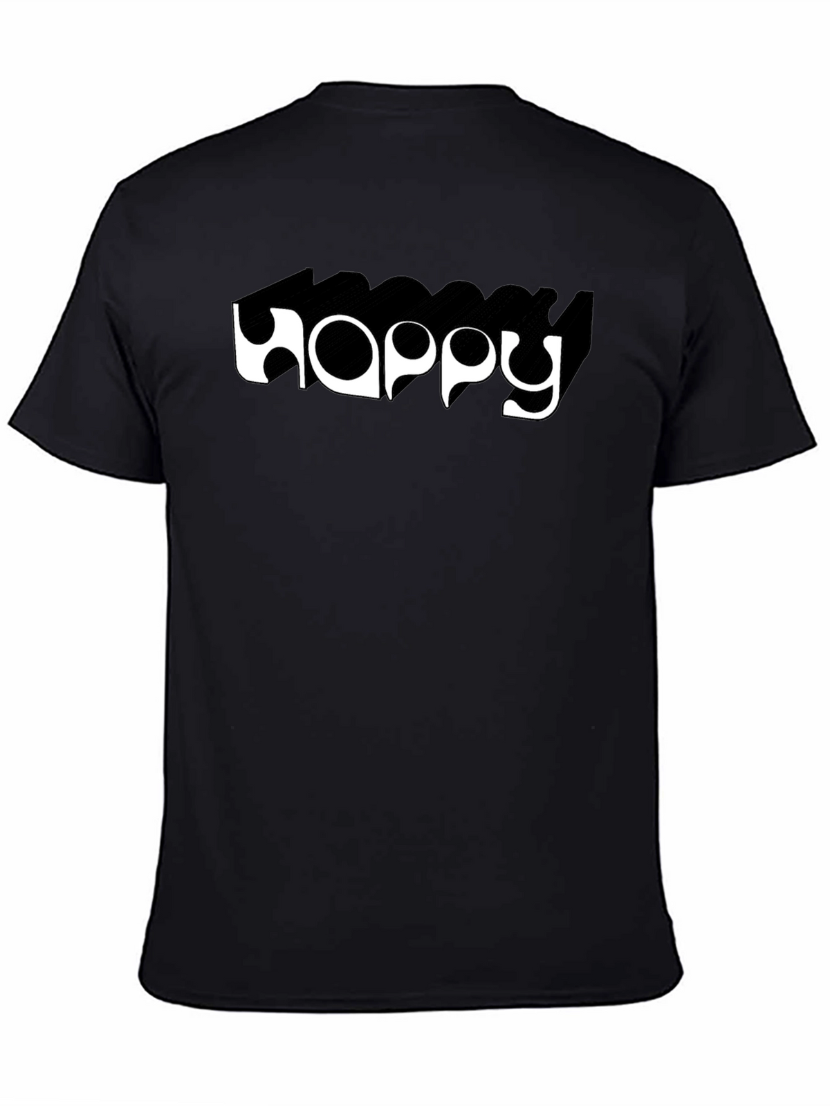 Happy Graphic Tee - Black
