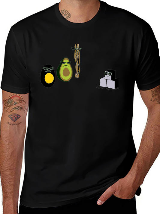 Cool Graphic Print Black T-Shirt