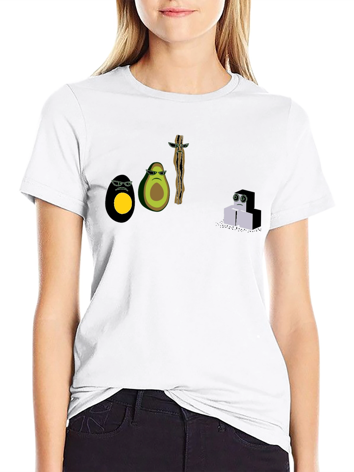 Cool Graphic Print Black T-Shirt