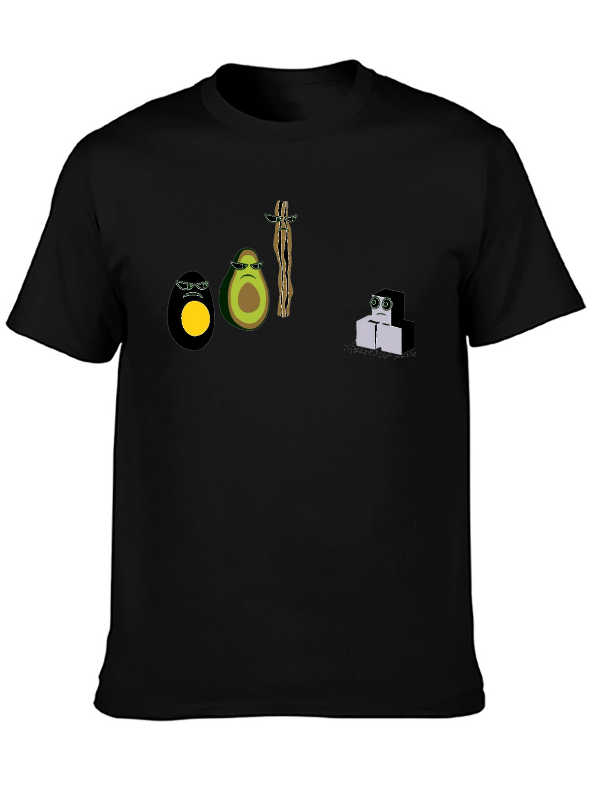 Cool Graphic Print Black T-Shirt