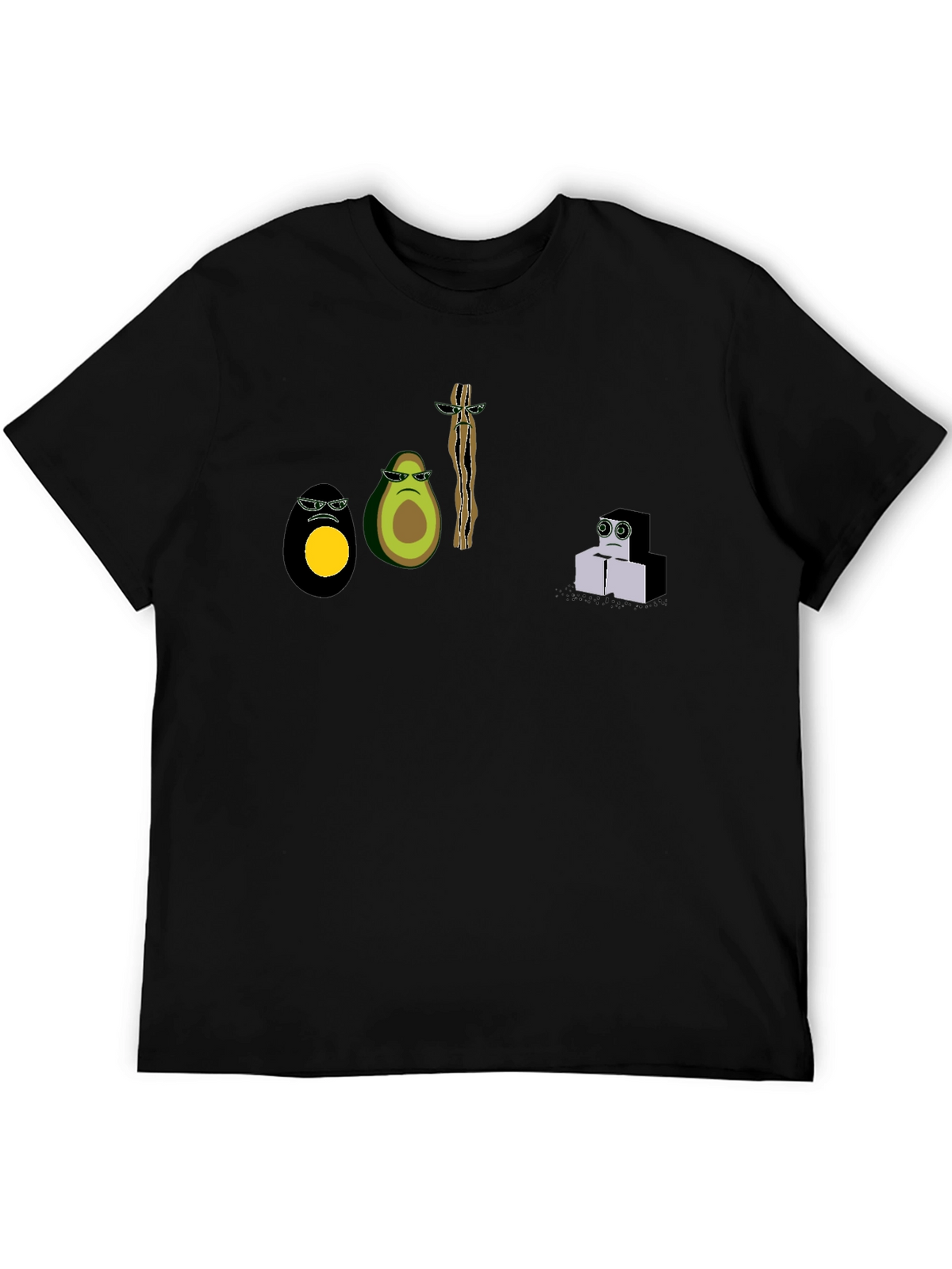 Cool Graphic Print Black T-Shirt