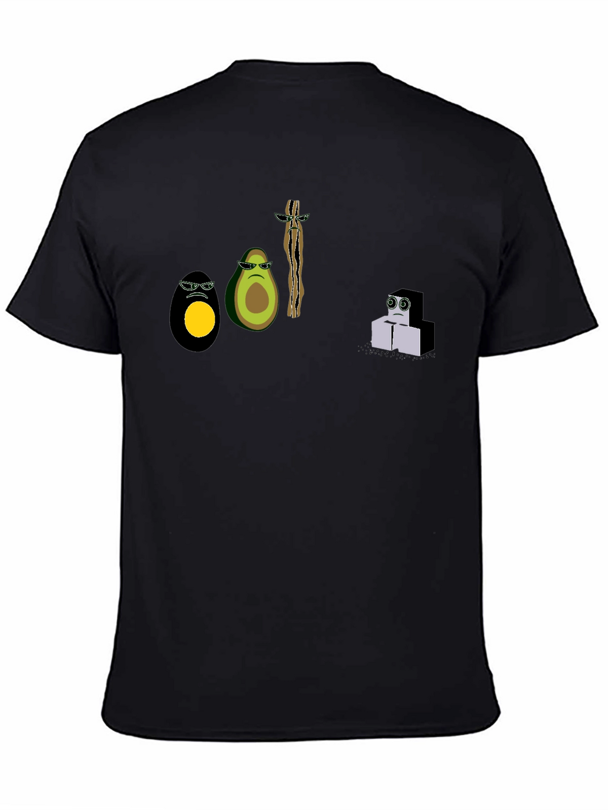 Cool Graphic Print Black T-Shirt