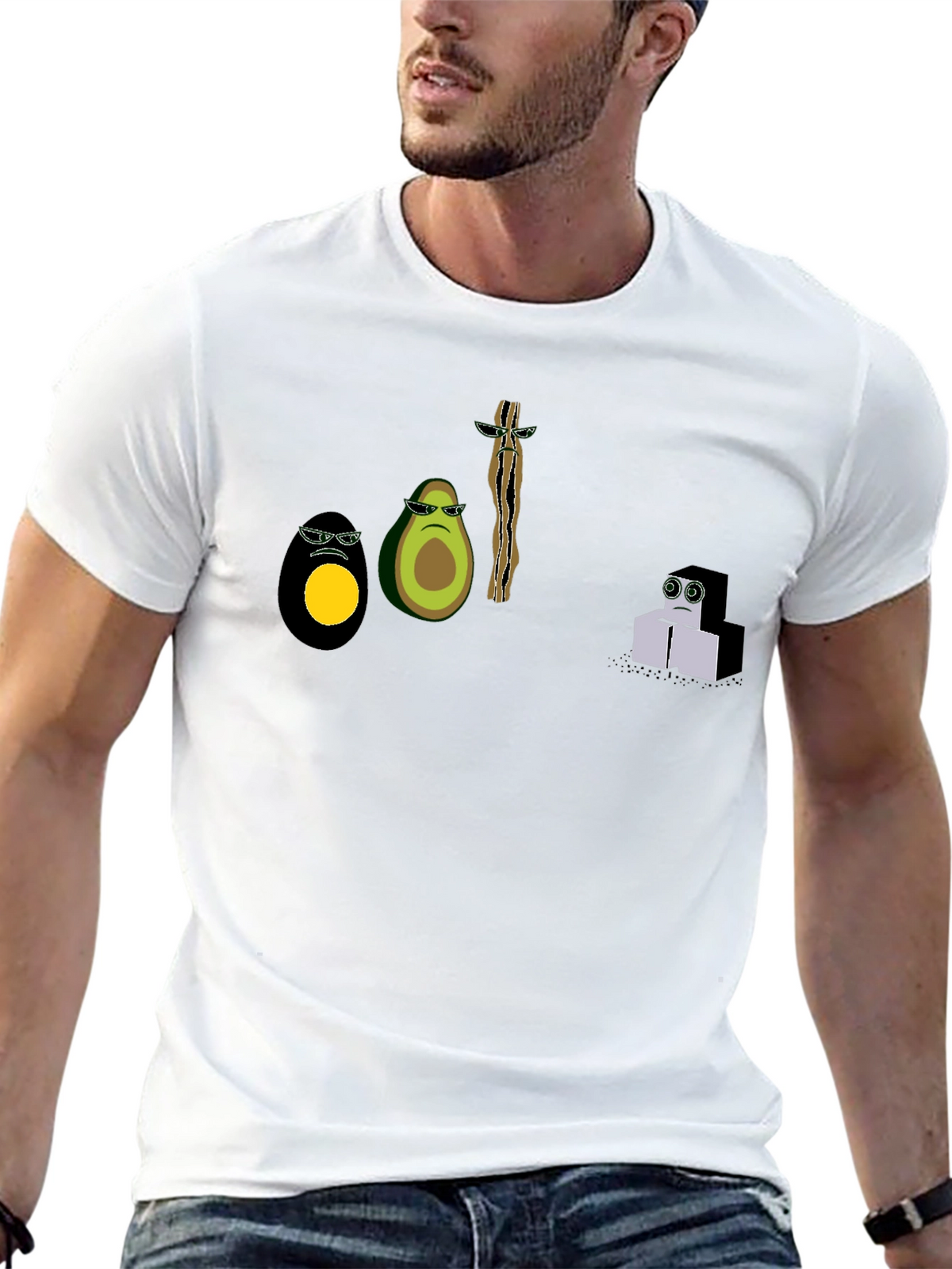 Cool Graphic Print Black T-Shirt