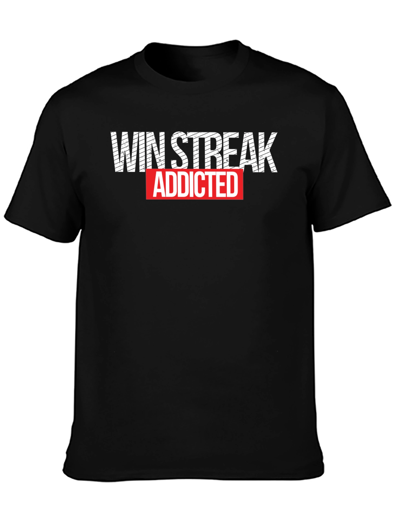 Win Streak Addicted Graphic Tee - Black