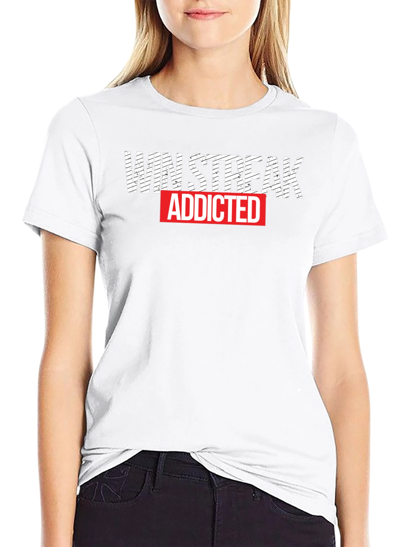 Win Streak Addicted Graphic Tee - Black