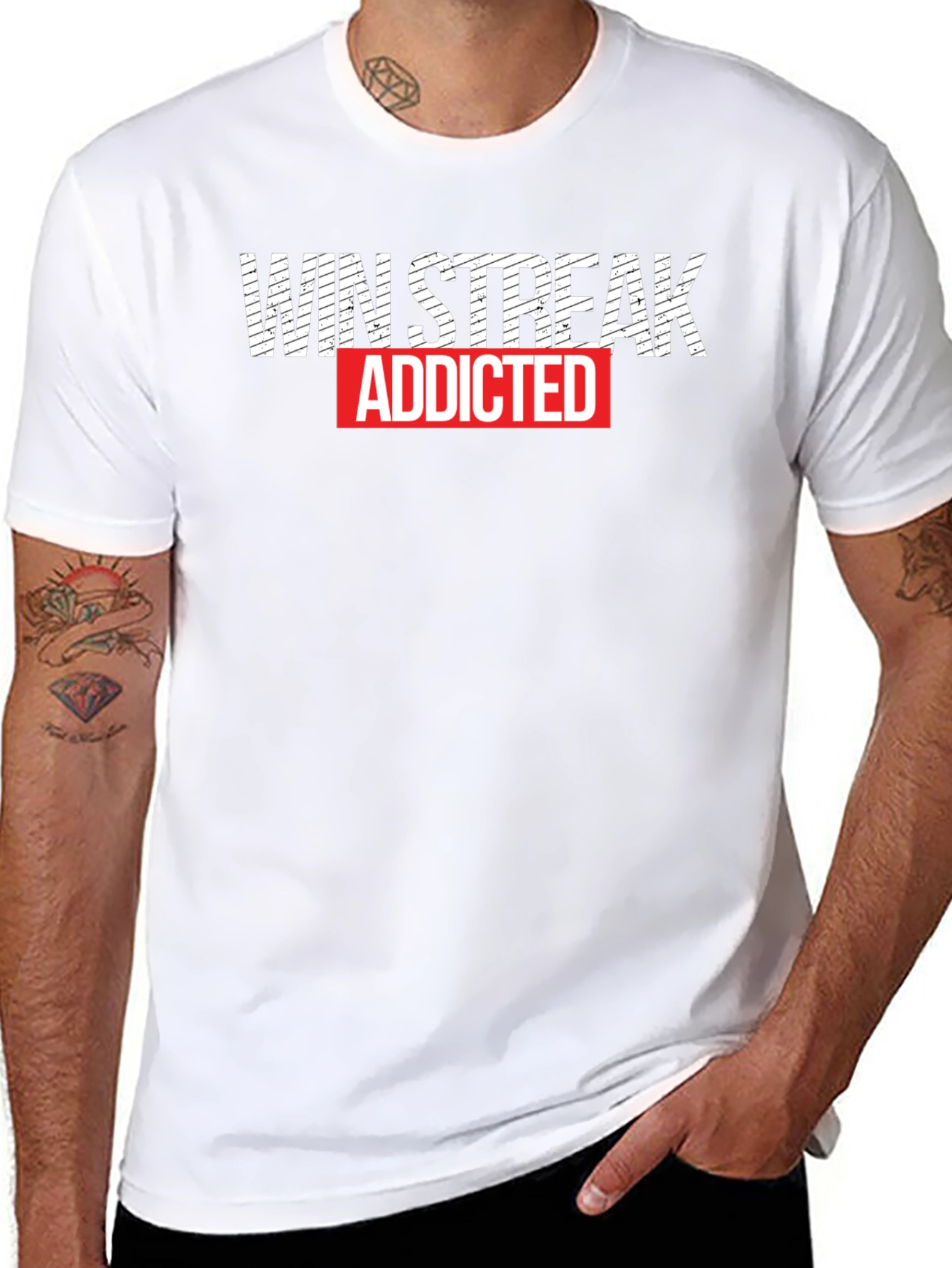 Win Streak Addicted Graphic Tee - Black