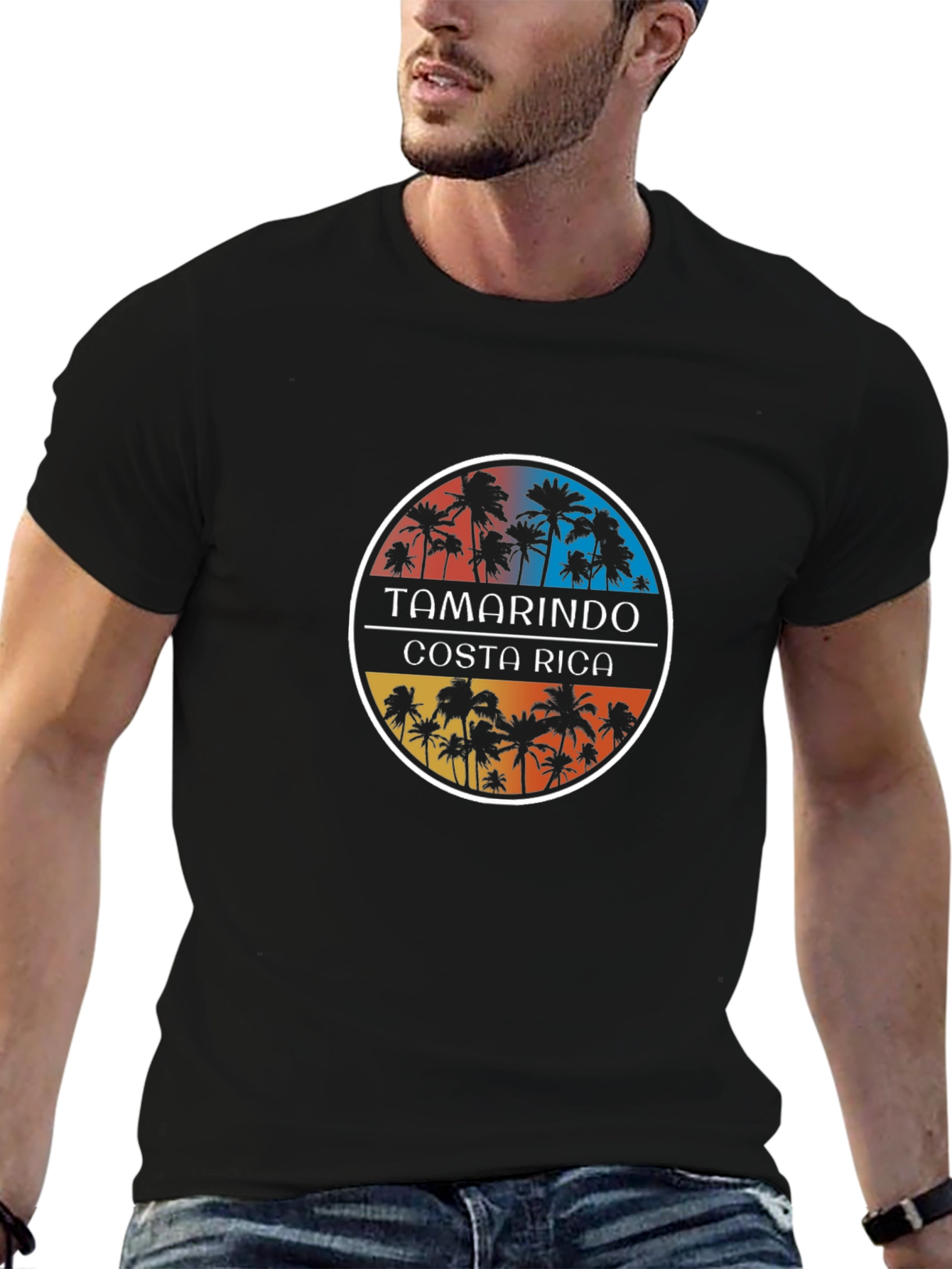 Tamarindo Costa Rica Palm Tree Graphic T-Shirt