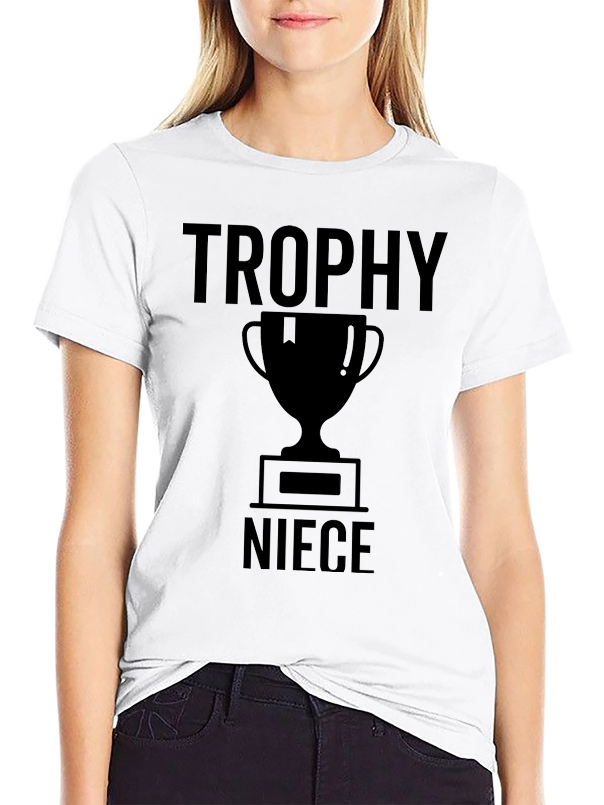 Trophy Niece Black Graphic T-Shirt