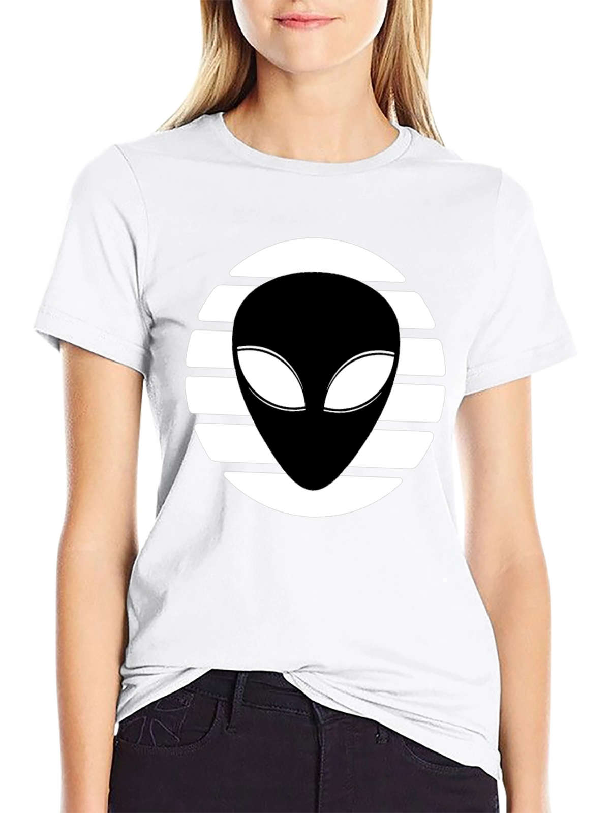 Alien Graphic Black T-Shirt