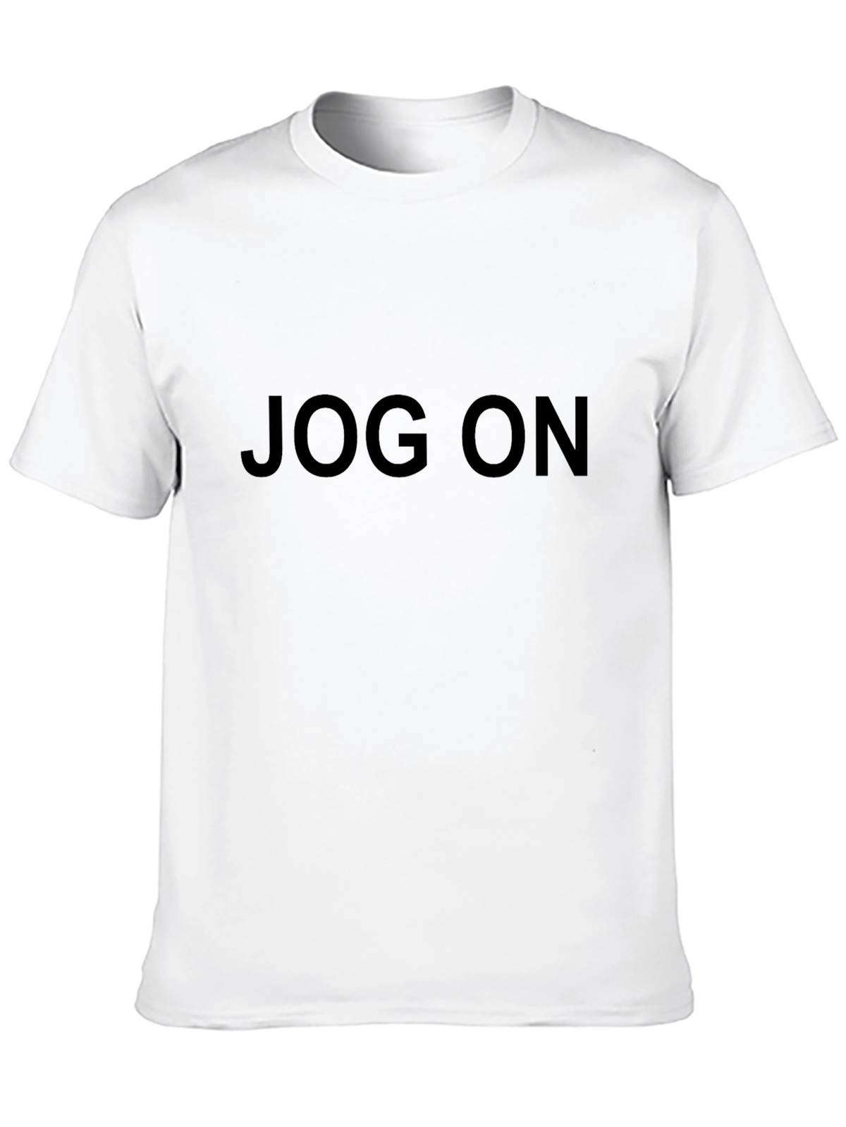 Jog On Black T-Shirt - Casual Style