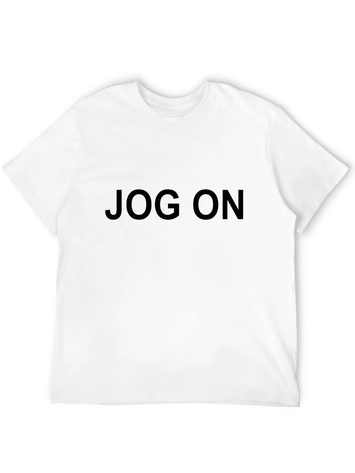 Jog On Black T-Shirt - Casual Style