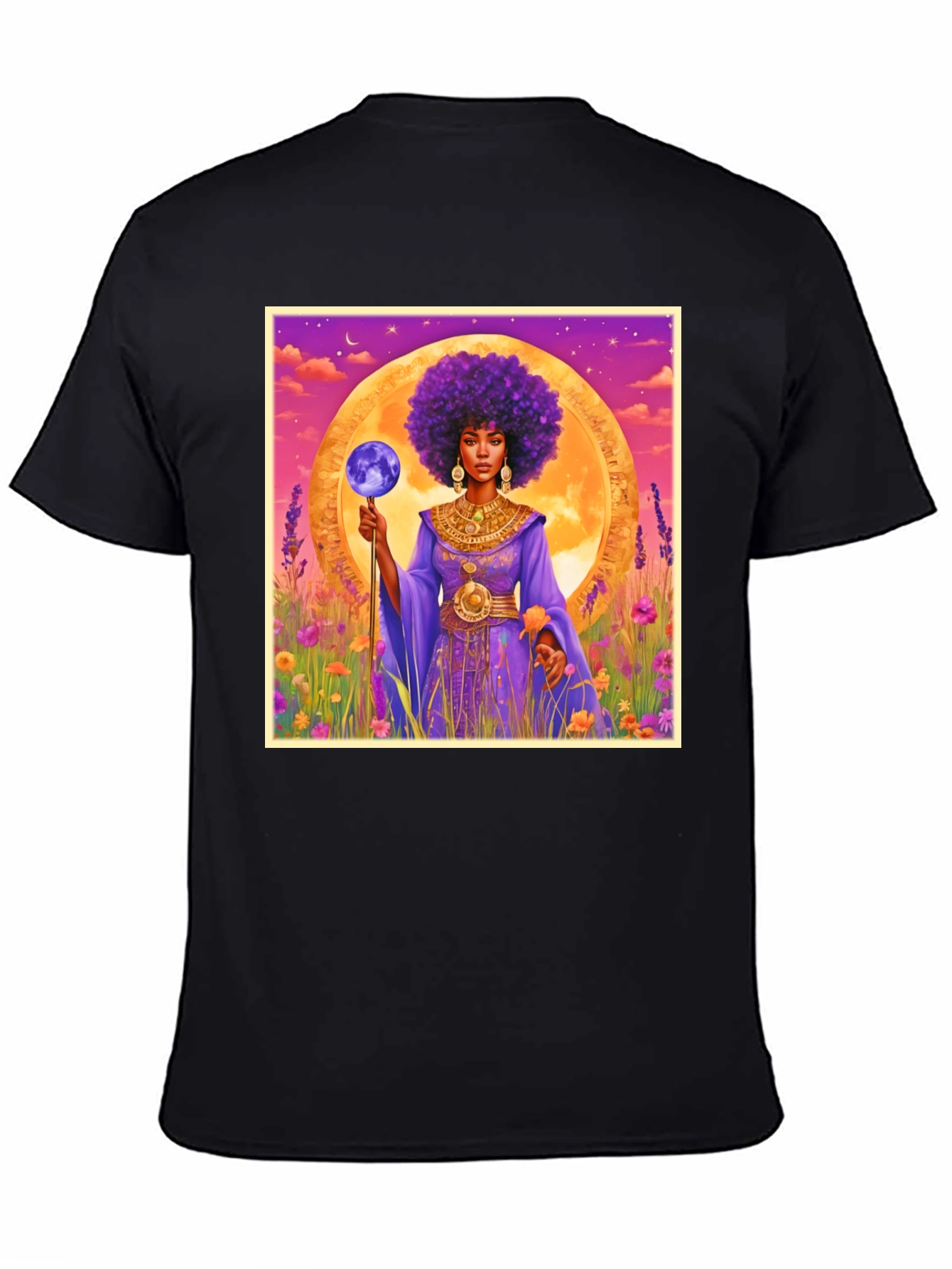 Celestial Queen T-Shirt - Afro Art Tee