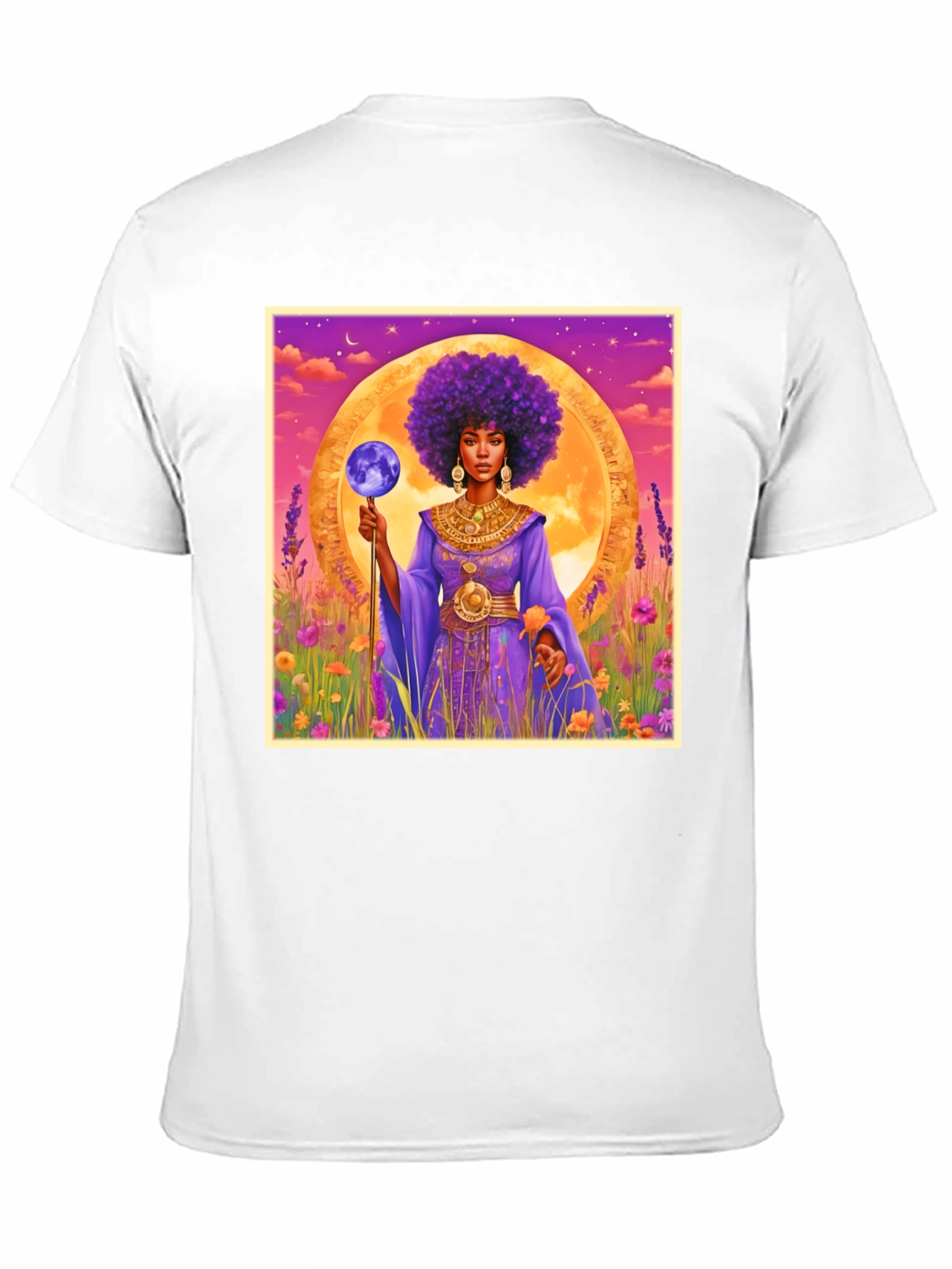 Celestial Queen T-Shirt - Afro Art Tee