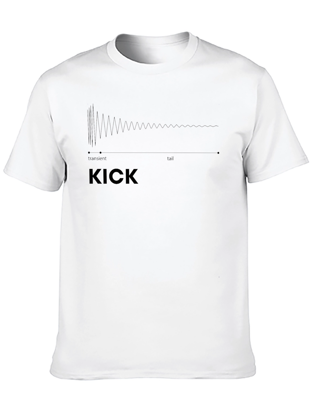 KICK Sound Wave Graphic Tee - Musician T-Shirt