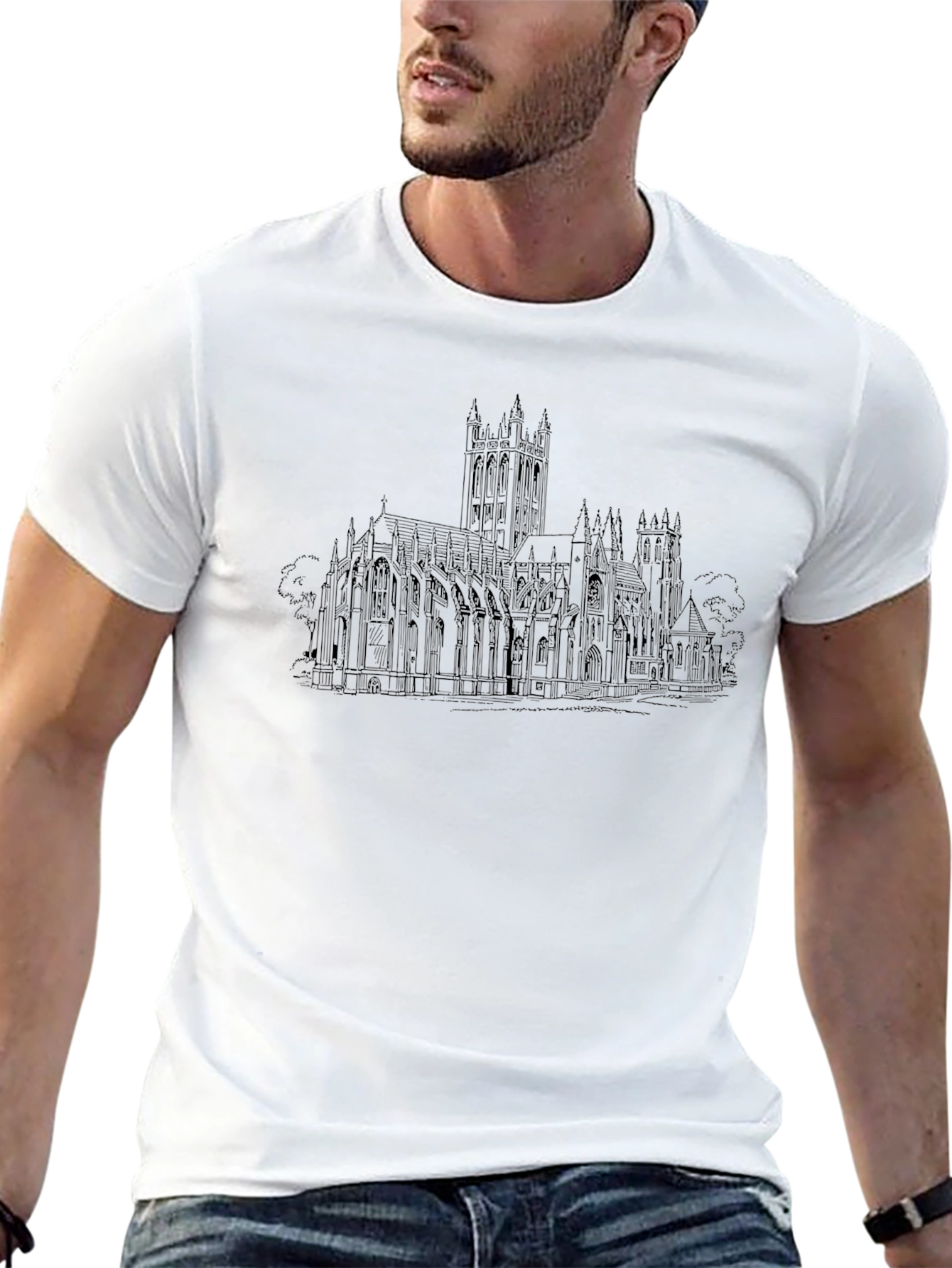 Cathedral Graphic T-Shirt - Black