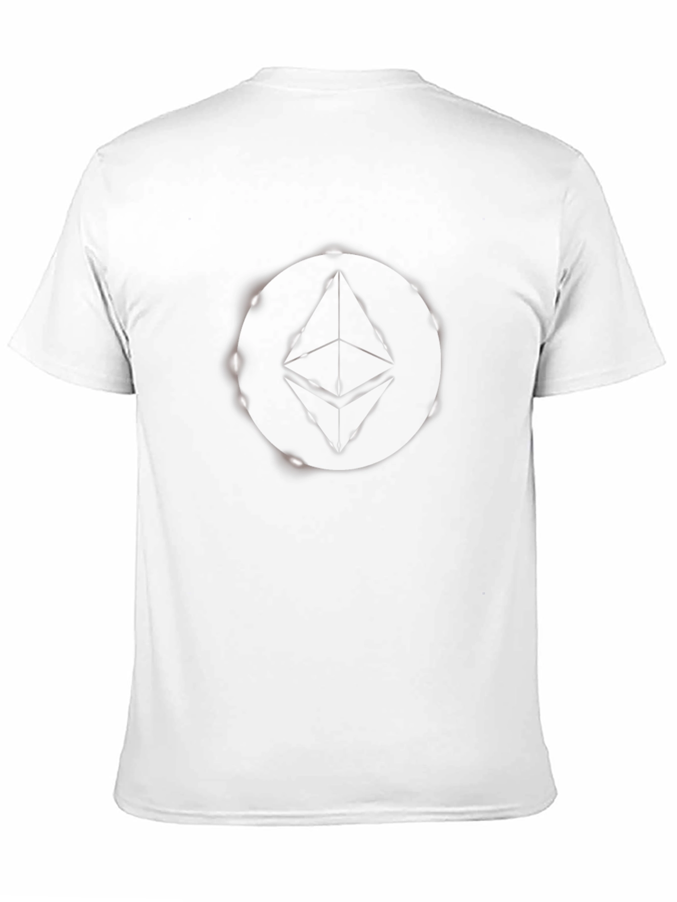 Ethereum Logo Graphic Print Black T-Shirt