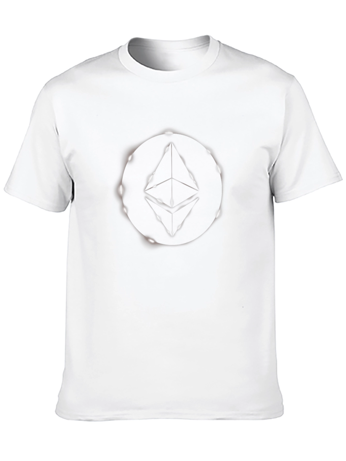 Ethereum Logo Graphic Print Black T-Shirt