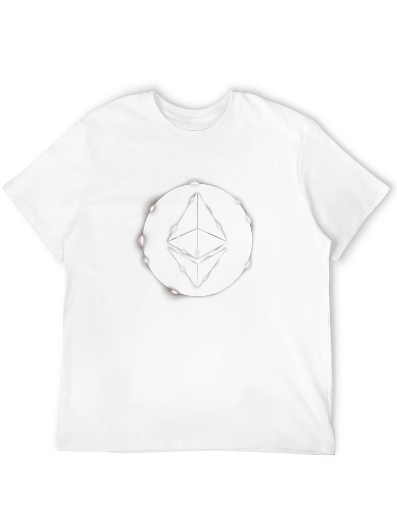 Ethereum Logo Graphic Print Black T-Shirt