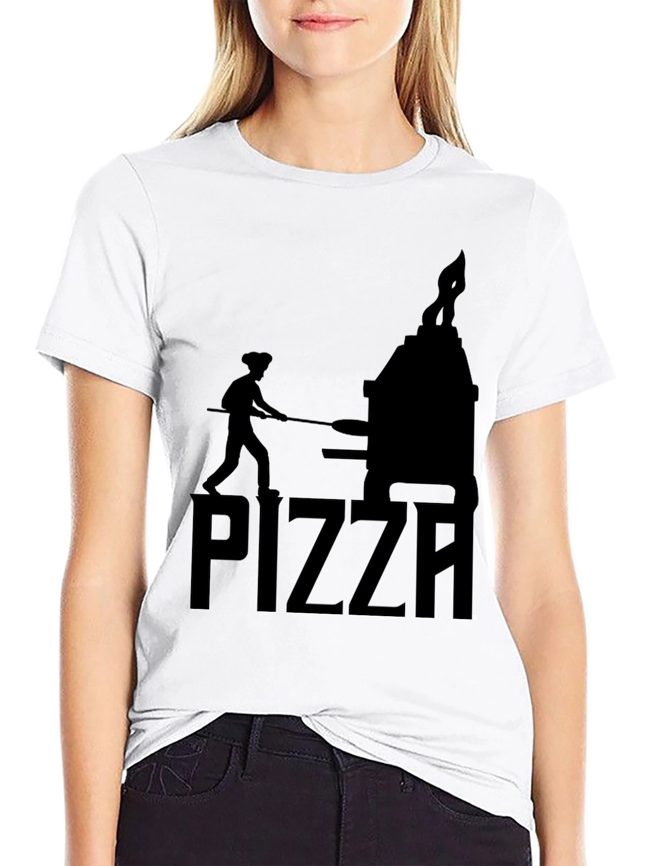 Pizza Chef Graphic T-Shirt - Unisex Black Tee
