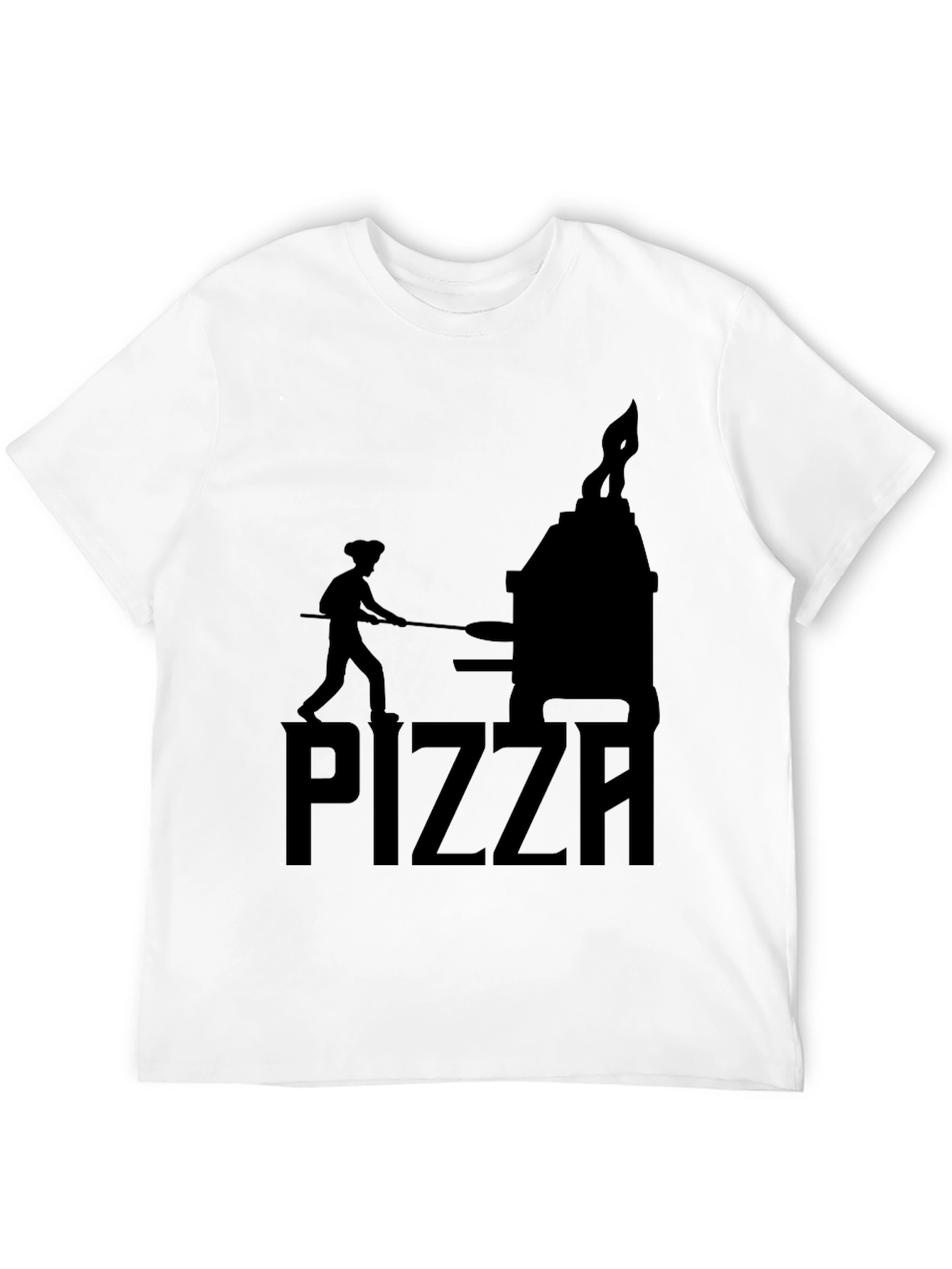 Pizza Chef Graphic T-Shirt - Unisex Black Tee