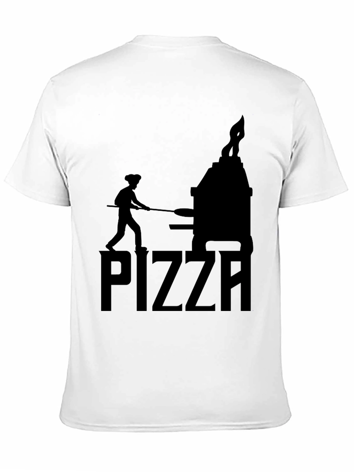 Pizza Chef Graphic T-Shirt - Unisex Black Tee