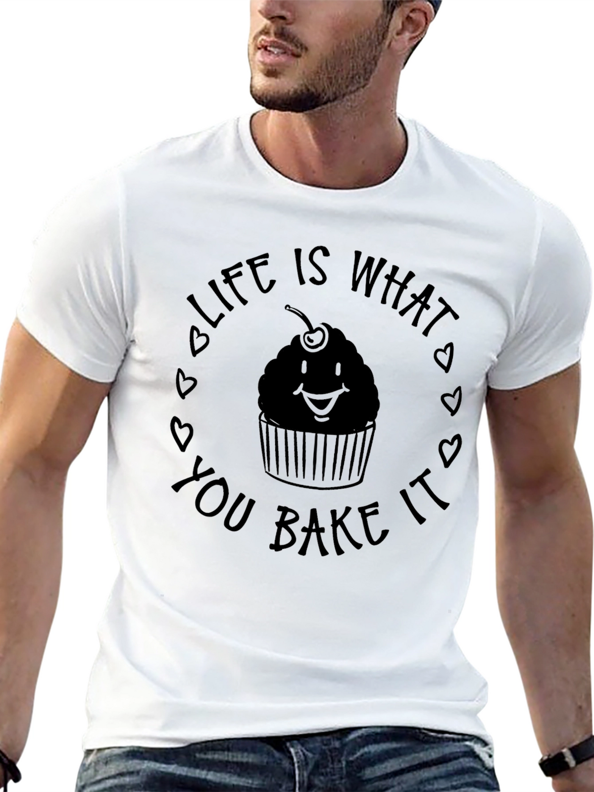 Life Is What You Bake It Black Tee