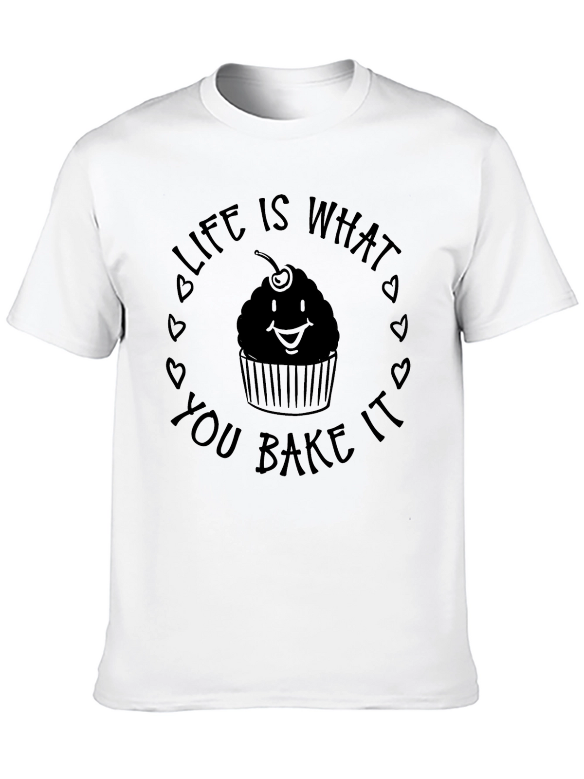 Life Is What You Bake It Black Tee