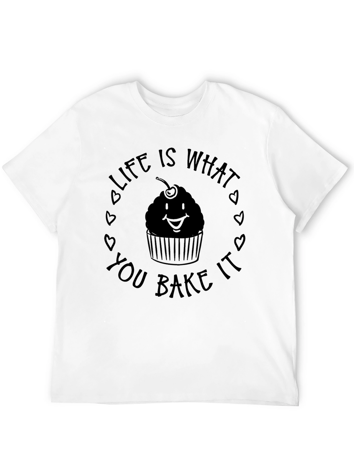 Life Is What You Bake It Black Tee