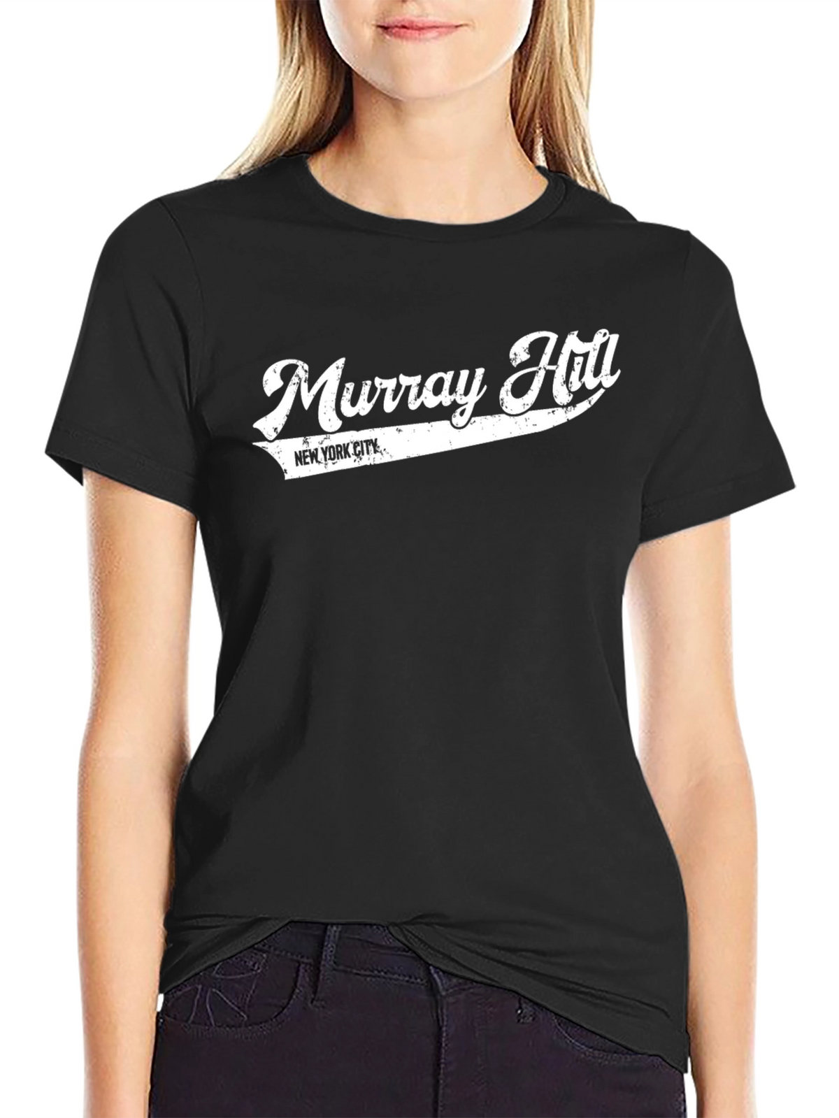 Murray Hill New York City Black Graphic T-Shirt