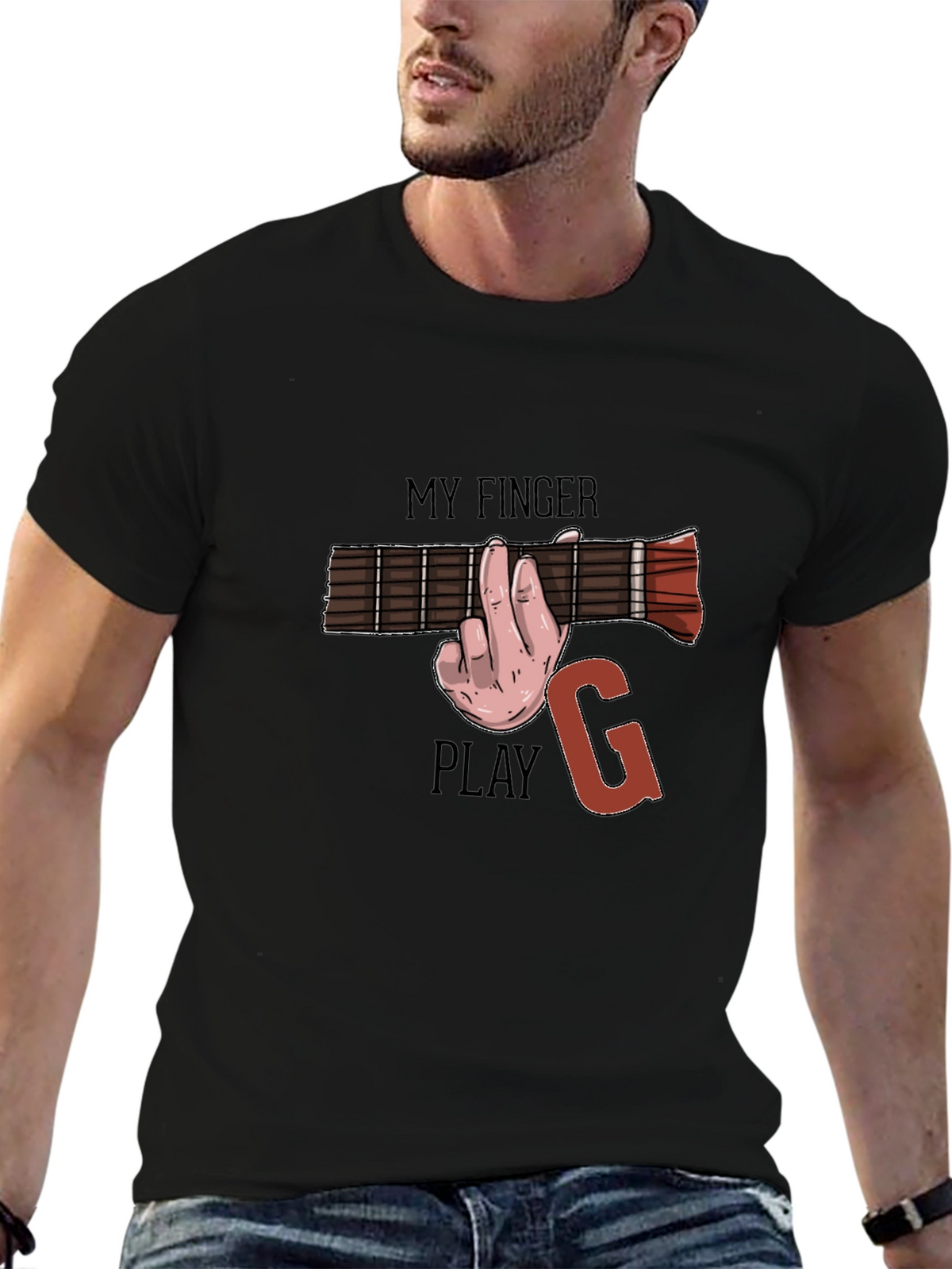 Guitar Chord T-Shirt - Funny Music Player Tee