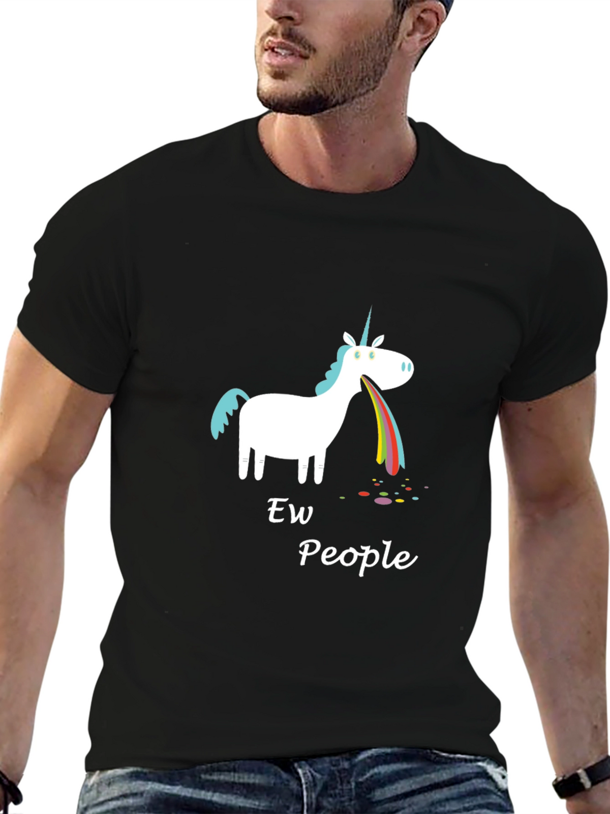 Ew People Unicorn Graphic Tee