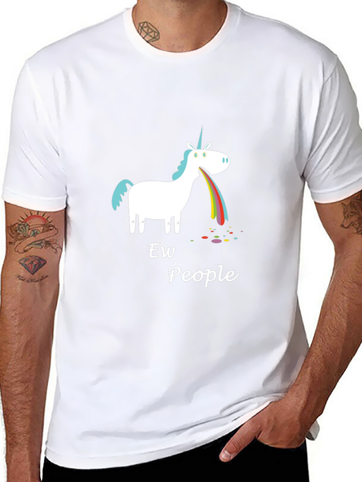 Ew People Unicorn Graphic Tee
