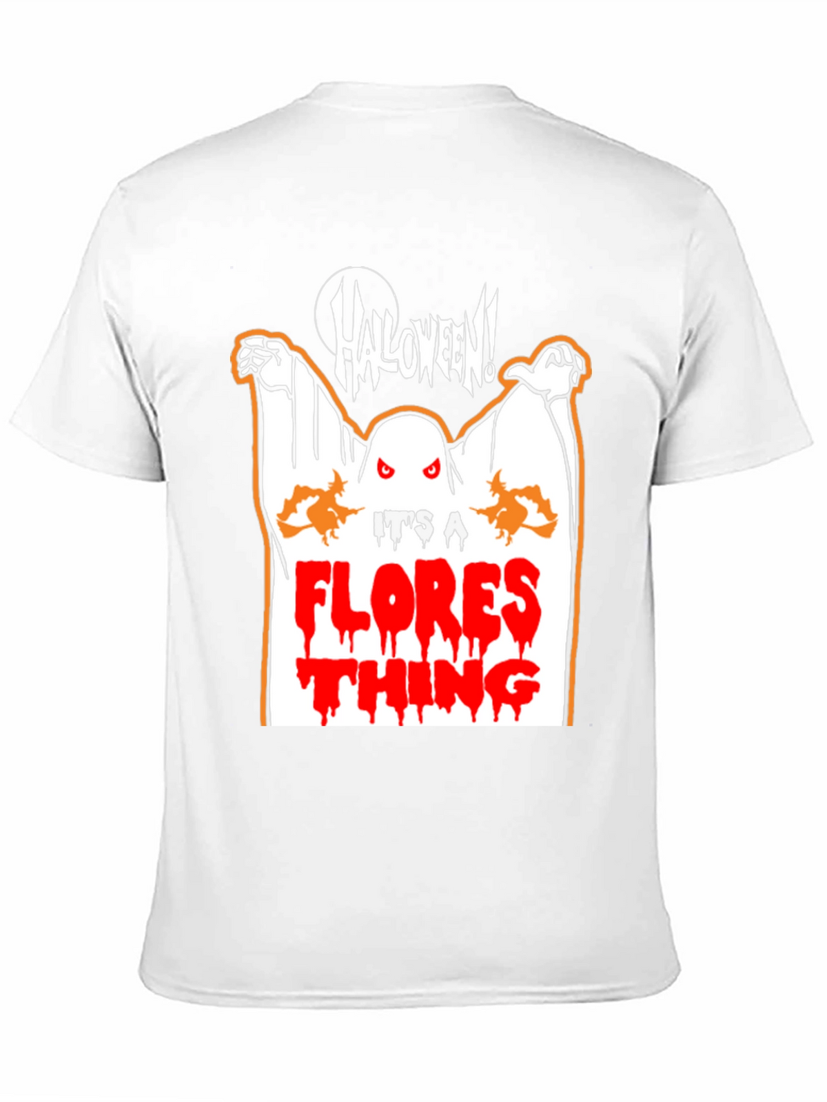 Halloween Ghost Flores T-Shirt