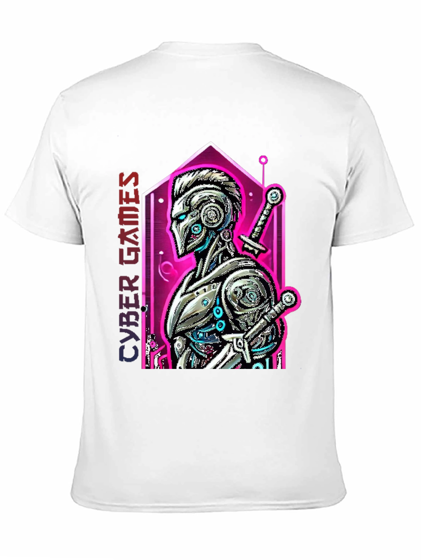 Cyber Games Robot T-Shirt - Cool Graphic Tee