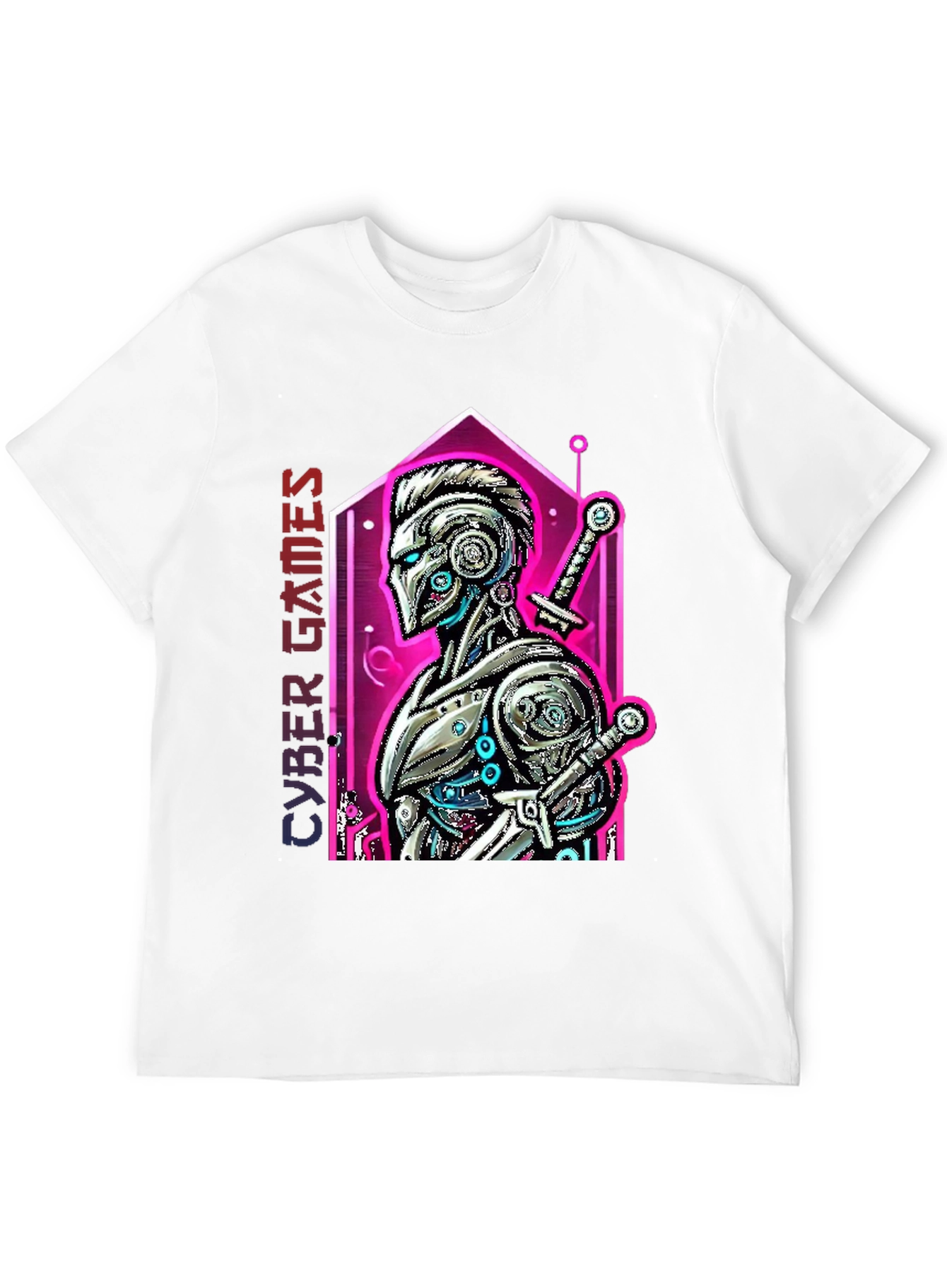 Cyber Games Robot T-Shirt - Cool Graphic Tee